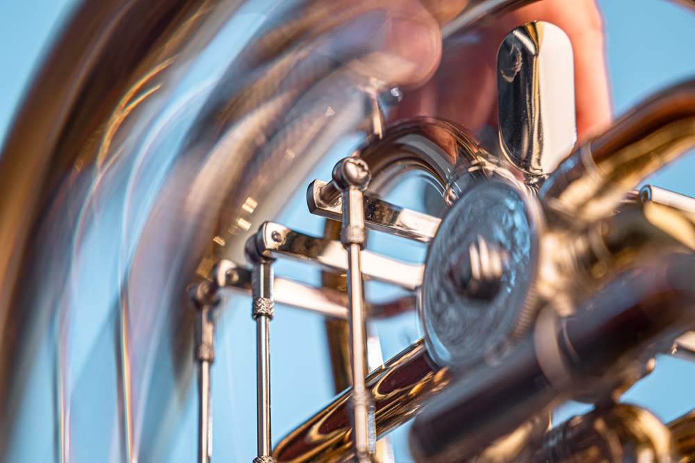 Detailansicht Blasinstrument