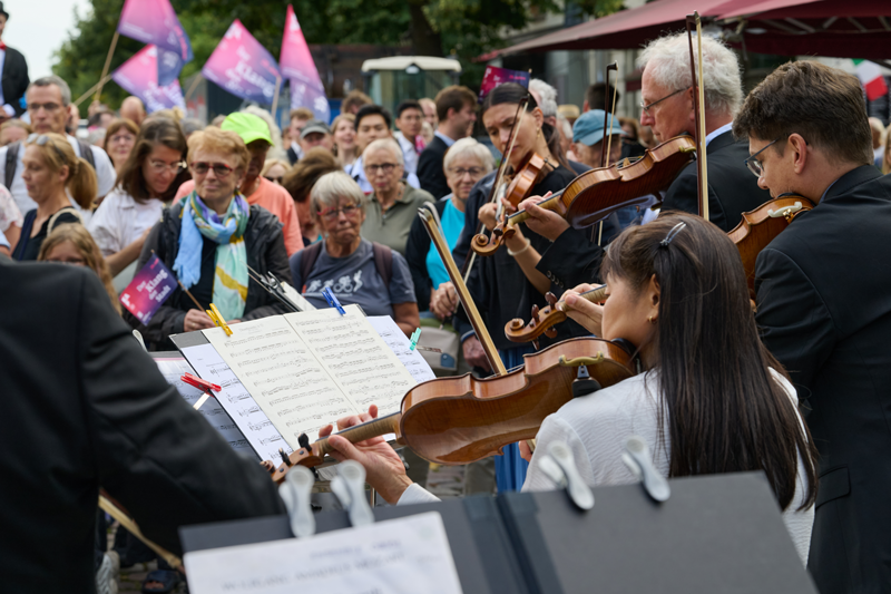 KAP-Musiker*innen und Publikum in Potsdam