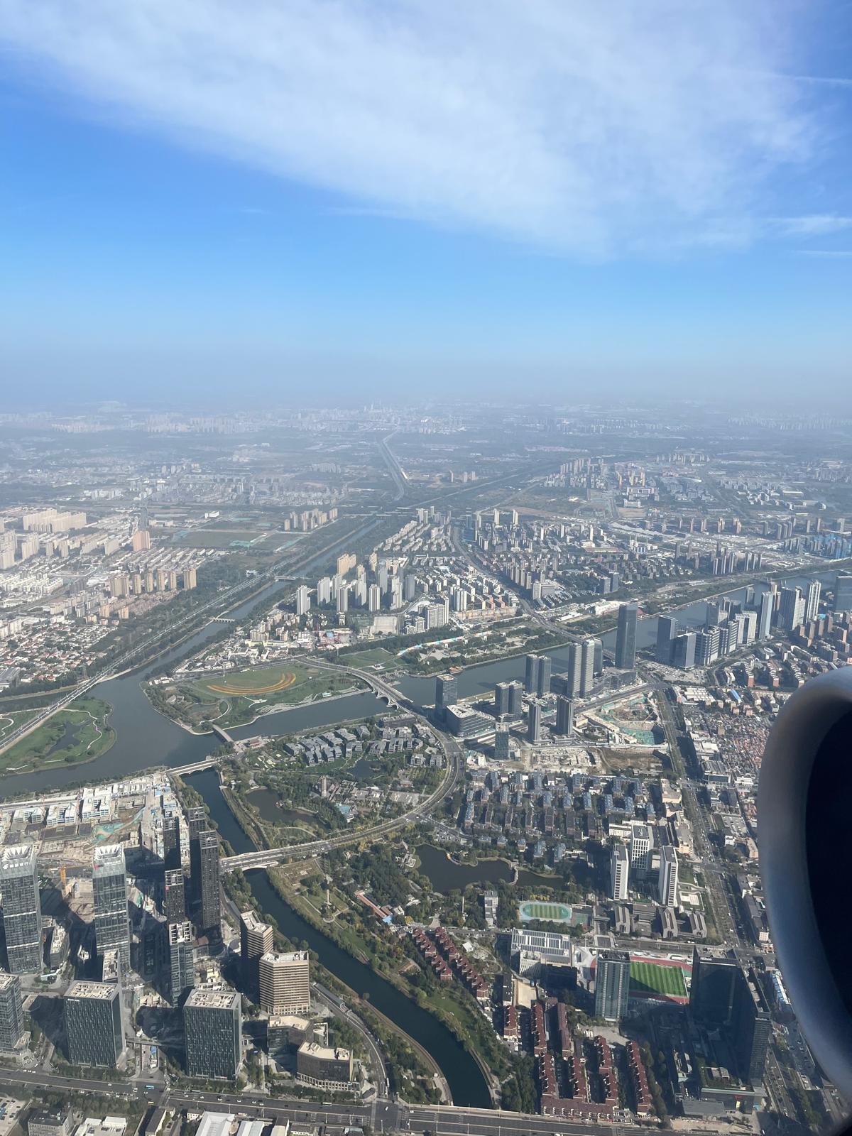 Landeanflug auf Peking